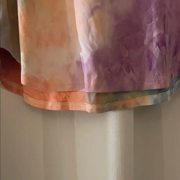 BiBi Multicolor Tie-Dye Hoodie Blouse - Picture 3 of 9